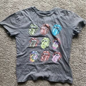 The Rolling Stones Gray Short Sleeve Tee